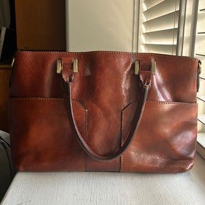 felletterie fiorentine genuine leather bag. Made in Italy.